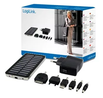 LogiLink napelemes okostelefon töltő LED fénnyel