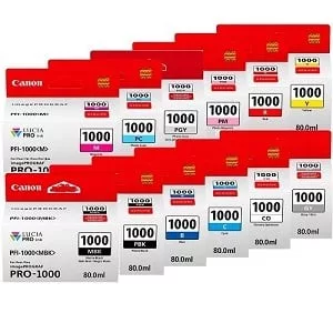 Canon PFI-1000 (all in one) tintatartály készlet (12 szín)