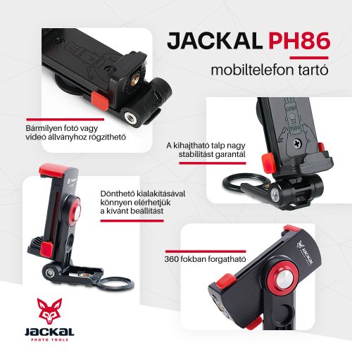 Jackal PH86 mobiltelefon tartó