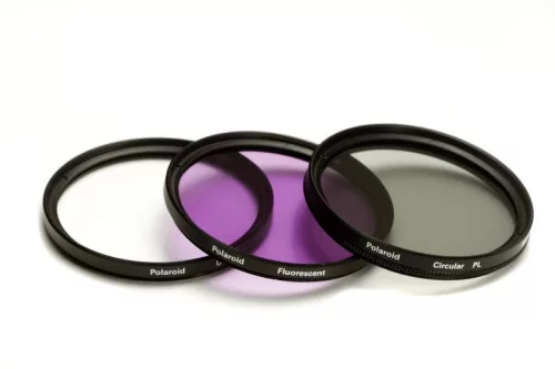 Polaroid szűrőszett 3db-os (UV, CPL, FLD) + szűrőtok (49mm)