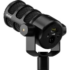 RODE PodMic USB dinamikus broadcast és podcast mikrofon (XLR / USB), fekete