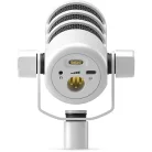 RODE PodMic USB dinamikus broadcast és podcast mikrofon (XLR / USB), fehér