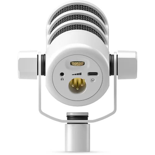 RODE PodMic USB dinamikus broadcast és podcast mikrofon (XLR / USB), fehér