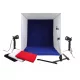MIKROSAT PT-03 tárgysátor villágítással (50x50x50cm) (2x50W)