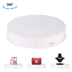   PULUZ Panoramic rotating display // 360 fokos termékforgató (30cm // 10-20kg) (white) (PU3049W)