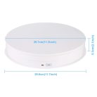 PULUZ Panoramic rotating display // 360 fokos termékforgató (30cm // 10-20kg) (white) (PU3049W)