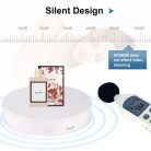 PULUZ Panoramic rotating display // 360 fokos termékforgató (30cm // 10-20kg) (white) (PU3049W)