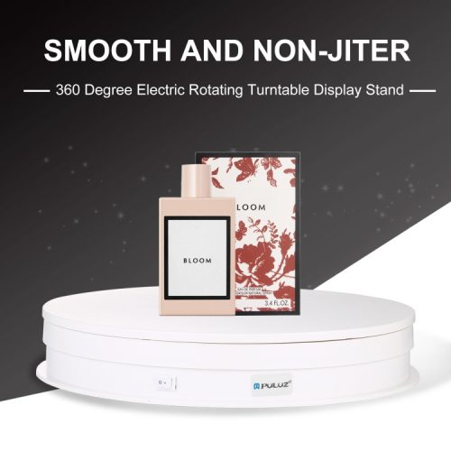 PULUZ Panoramic rotating display // 360 fokos termékforgató (30cm // 10-20kg) (white) (PU3049W)