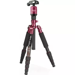   Rollei Fotopro Compact Traveller állvány gömbfejjel (piros)