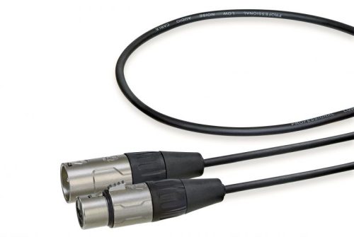 REAN BY NEUTRIK XLR apa - XLR anya kábel (3 pol) (10m) (black)
