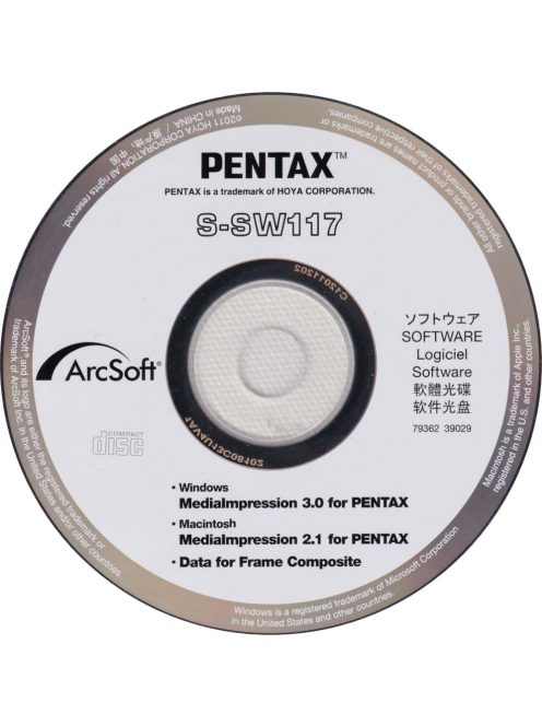 Pentax SW117 szoftver CD