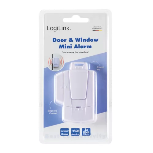 LogiLink Mini Ajtó és Ablak nyitás riasztó (white) (SC0207)