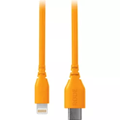 RODE SC21 USB-C // Lightning kábel (30cm), narancssárga