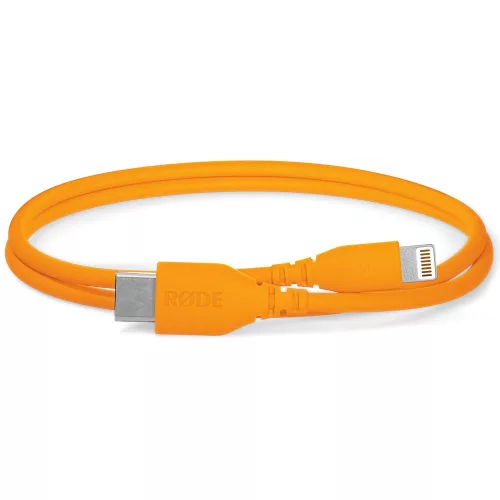 RODE SC21 USB-C // Lightning kábel (30cm), narancssárga