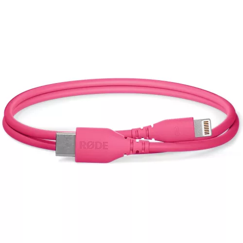 RODE SC21 USB-C // Lightning kábel (30cm), rózsaszín