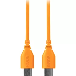 SC22 30cm USB-C to USB-C Cable, narancssárga