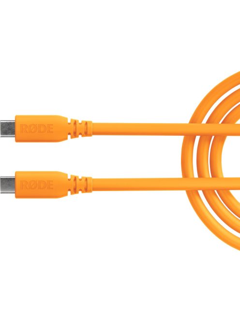 RODE USB-C // USB-C kábel (2m) (apa // apa) (orange) (SC27O)