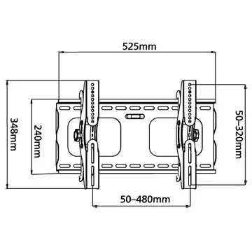 Stell dönthető univerzális TV tartó