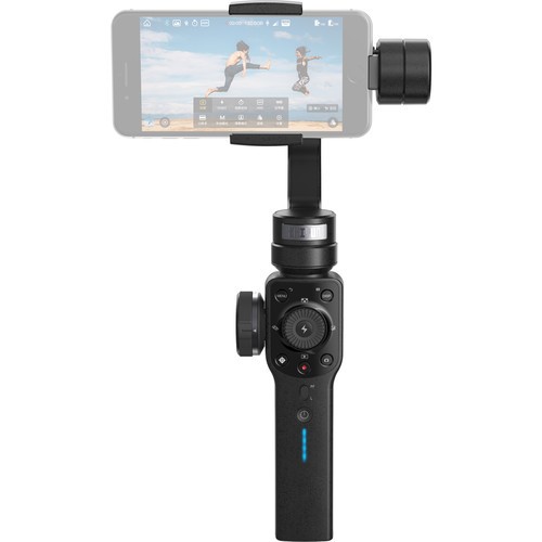 Zhiyun Smooth 4 motoros stabilizátor mobiltelefonokhoz - fekete színű