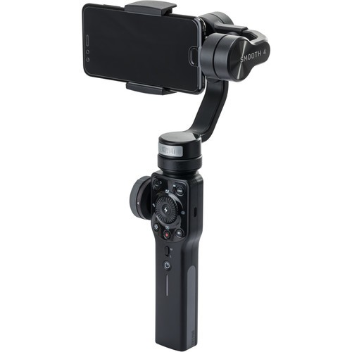 Zhiyun Smooth 4 motoros stabilizátor mobiltelefonokhoz - fekete színű