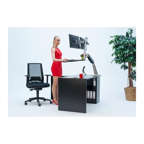 Stell SOS 3100 ülő/álló asztali munkaállomás