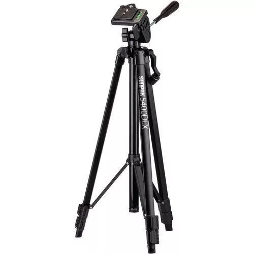 Sunpak 5400DLX állvány 3D fejjel, telefon és akciókamera adapterrel (black)