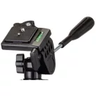Sunpak 5400DLX állvány 3D fejjel, telefon és akciókamera adapterrel (black)