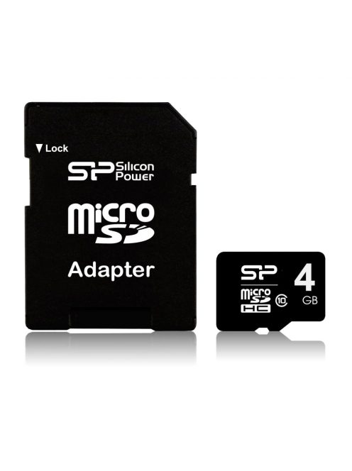 Silicon Power micro SDHC 4GB (class 10) + SD adapter