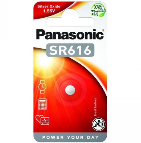 Panasonic SR616 ezüst-oxid óraelem (SR616EL/1BP)