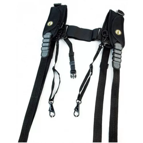 Sun-Sniper Rotaball-DPH Double plus Harness dupla fényképezőgép-vállszíj (acélsodronyos)