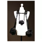 Sun-Sniper Rotaball-DPH Double plus Harness dupla fényképezőgép-vállszíj (acélsodronyos)