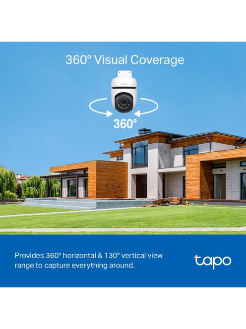 TP-LINK Tapo C510W kültéri Pan/Tilt biztonsági WiFi kamera
