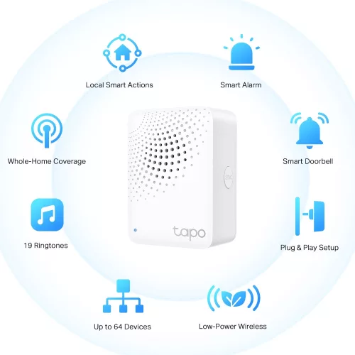 TP-LINK Tapo H100 Tapo Smart IoT Hub + csengő/sziréna