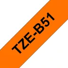 BROTHER TZe-B51 (24mm / 500cm) (orange alapon / fekete)