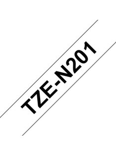 BROTHER TZe-N201 (3.5mm / 800cm) (fehér alapon / fekete)