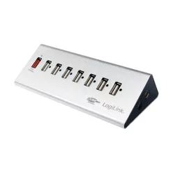 LogiLink USB 2.0 7 portos Hub + 1 gyors-töltő port