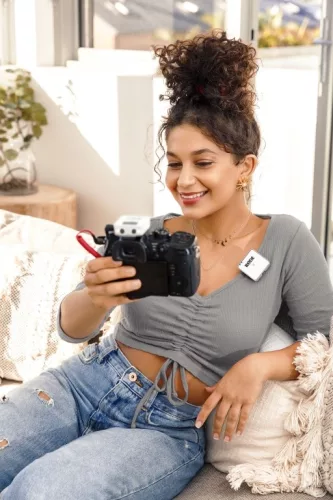 RODE Wireless GO ultra kompakt digitális vezeték nélküli csíptetős mikrofon rendszer (white)