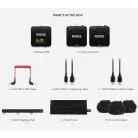 RODE Wireless GO GEN3 két csatornás vezeték nélküli mikrofon rendszer, fekete
