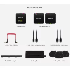   RODE Wireless GO GEN3 két csatornás vezeték nélküli mikrofon rendszer, fekete