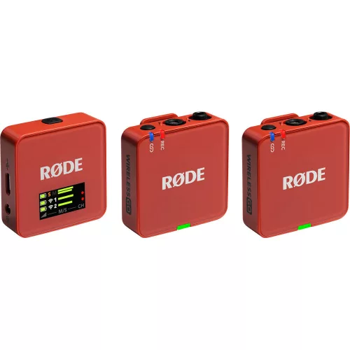 RODE Wireless GO GEN3 két csatornás vezeték nélküli mikrofon rendszer, téglaszín