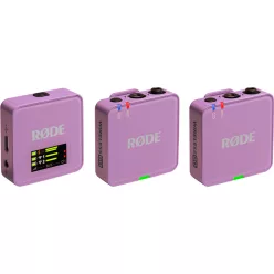   RODE Wireless GO GEN3 két csatornás vezeték nélküli mikrofon rendszer, halványlila