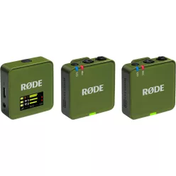  RODE Wireless GO GEN3 két csatornás vezeték nélküli mikrofon rendszer, sötétzöld