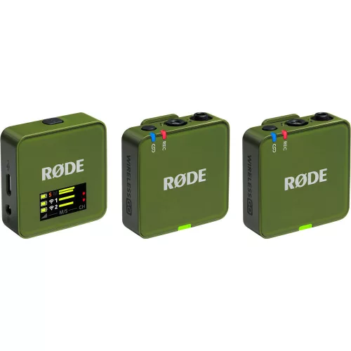 RODE Wireless GO GEN3 két csatornás vezeték nélküli mikrofon rendszer, sötétzöld