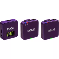   RODE Wireless GO GEN3 két csatornás vezeték nélküli mikrofon rendszer, lila