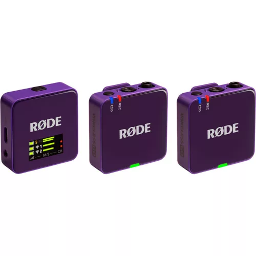 RODE Wireless GO GEN3 két csatornás vezeték nélküli mikrofon rendszer, lila