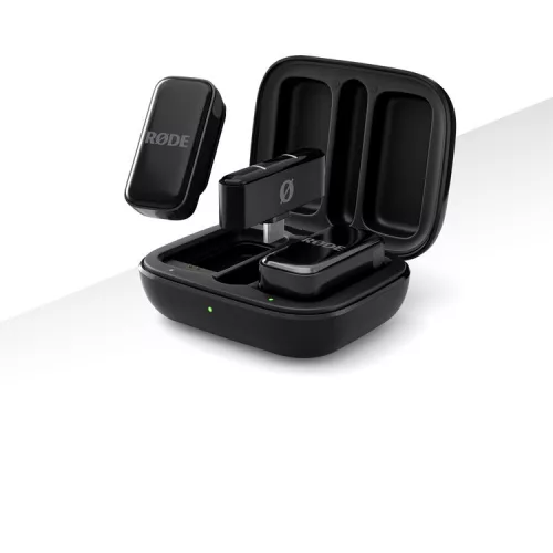 RODE Wireless Micro-C két csatornás kompakt vezeték nélküli mikrofon (USB-C), fekete