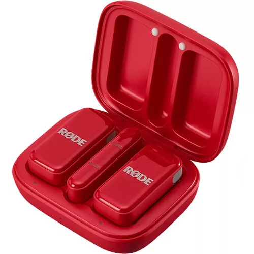 RODE Wireless Micro-C két csatornás kompakt vezeték nélküli mikrofon (USB-C), piros