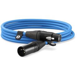 RODE XLR // XLR kábel (3m) (apa // anya) (blue) (XLR3M-B)