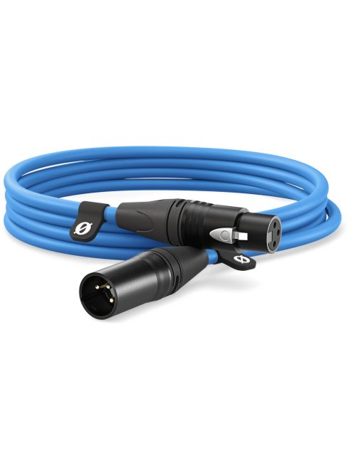 RODE XLR // XLR kábel (3m) (apa // anya) (blue) (XLR3M-B)