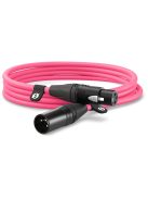 RODE XLR // XLR kábel (3m) (apa // anya) (pink) (XLR3M-P)